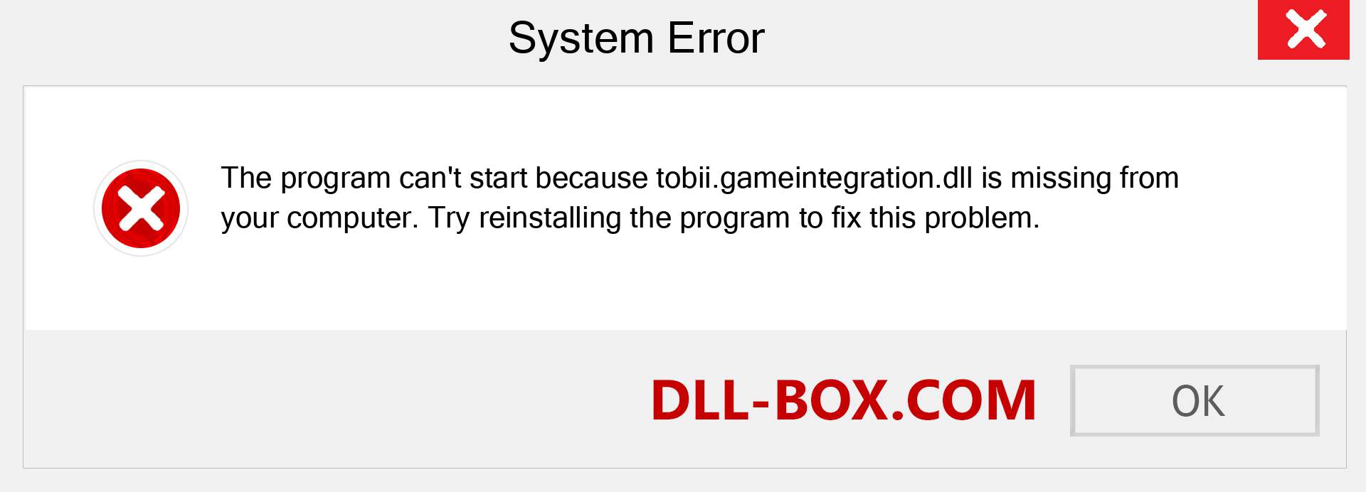  tobii.gameintegration.dll file is missing?. Download for Windows 7, 8, 10 - Fix  tobii.gameintegration dll Missing Error on Windows, photos, images